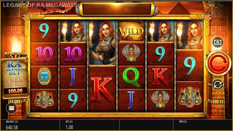 Legacy of Ra Megaways slot screenshot